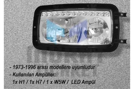 AYFAR 505421 FAR SOL LEDLİ IŞIKLI MERCEDES 2521 -2517 (1973-1996)