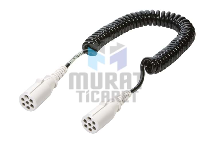 ERICHJAEGER - 611083 Dorse Elektrik Kablo Es Tip 7Pin 24V 4,50 M (Plastik-Beyaz, Erkek)