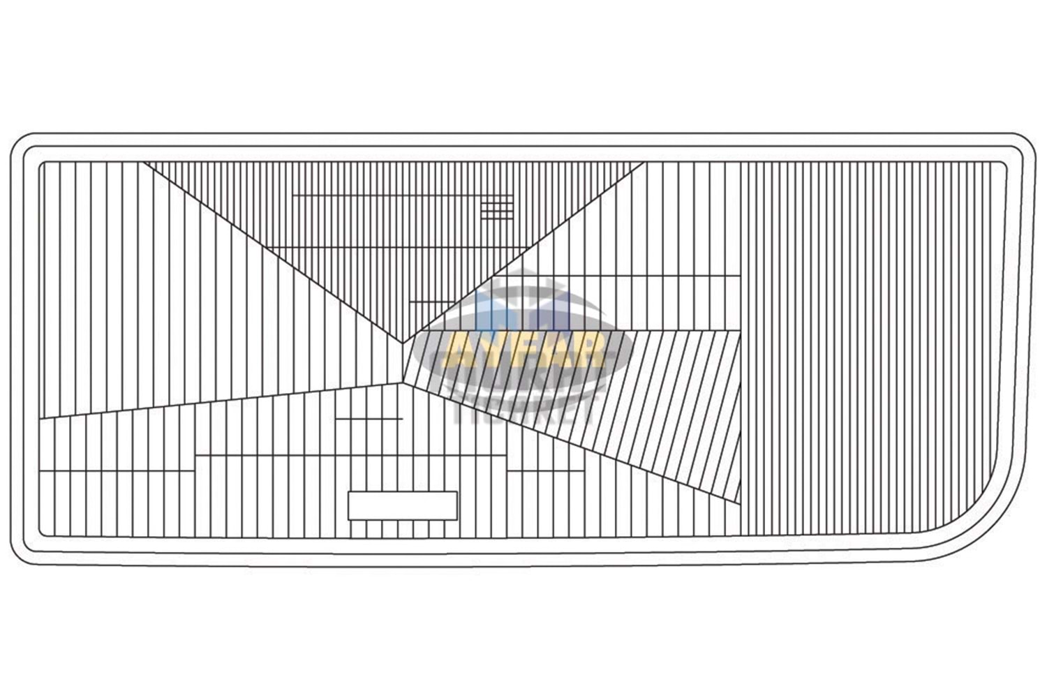 AYFAR C11534 FAR CAMI MERCEDES ACTROS-AXOR SAĞ ESKİ MODEL