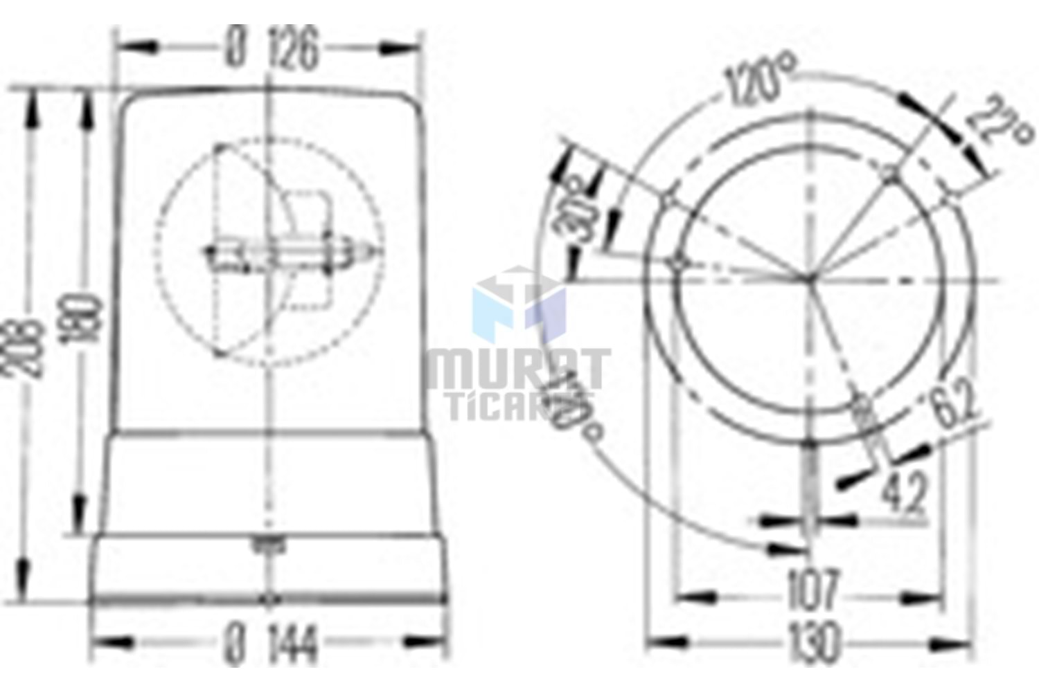 HELLA 2RL006295101 DÖNER LAMBA 12 VOLT