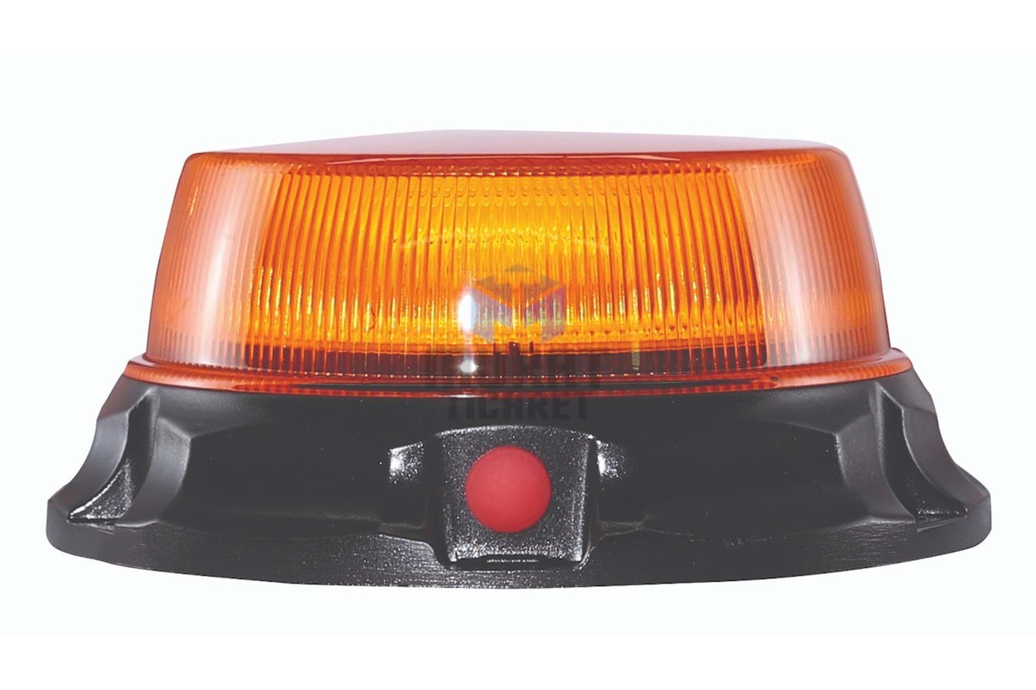 WOLFRAM 31118 Ledli Tepe Döner İkaz Lambası 12/24v Civata/ Vantuz ve Mıknatıs Bağlantılı 10 Fonksiyon E9-Belgeli