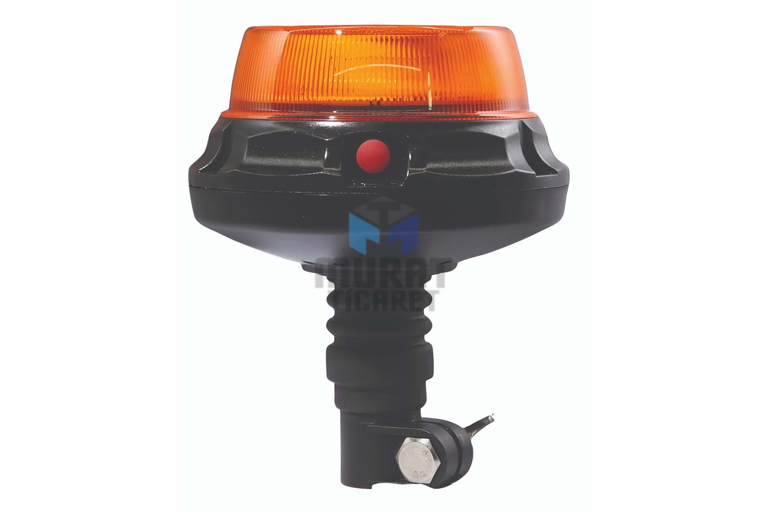 WOLFRAM 31119 Ledli Tepe Döner İkaz Lambası 12/24v Körüklü 10 Fonksiyon (bağlantı demiri hariç gönderilir)