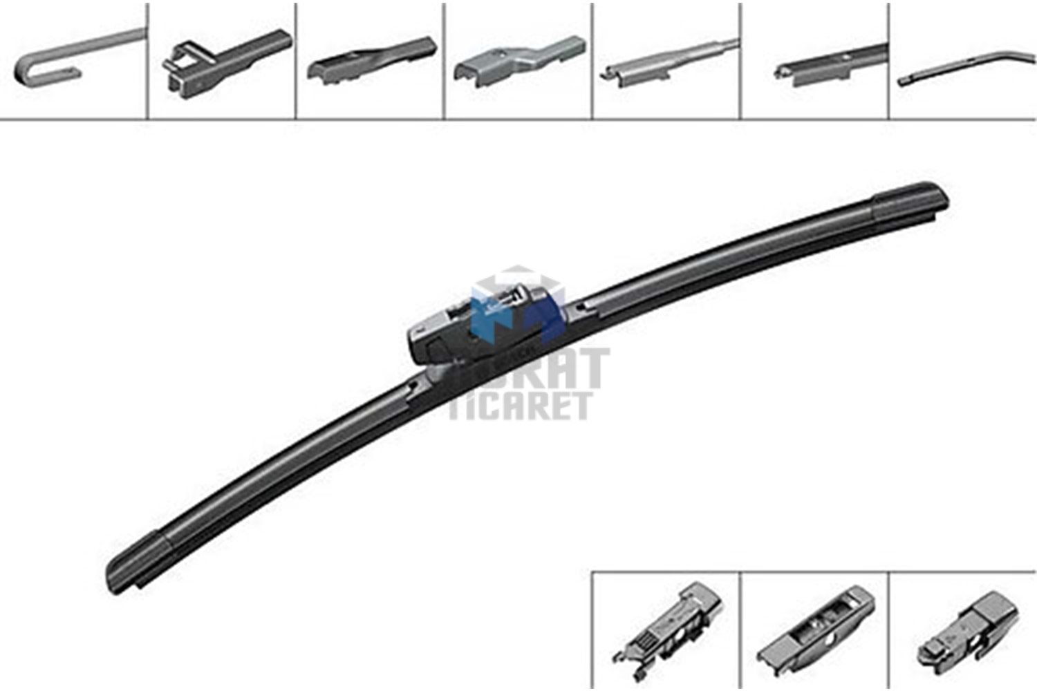 BOSCH 3397015583 AEROECO SİLECEK SÜPÜRGESİ 650MM MUZ TİP ÇOK APARATLI