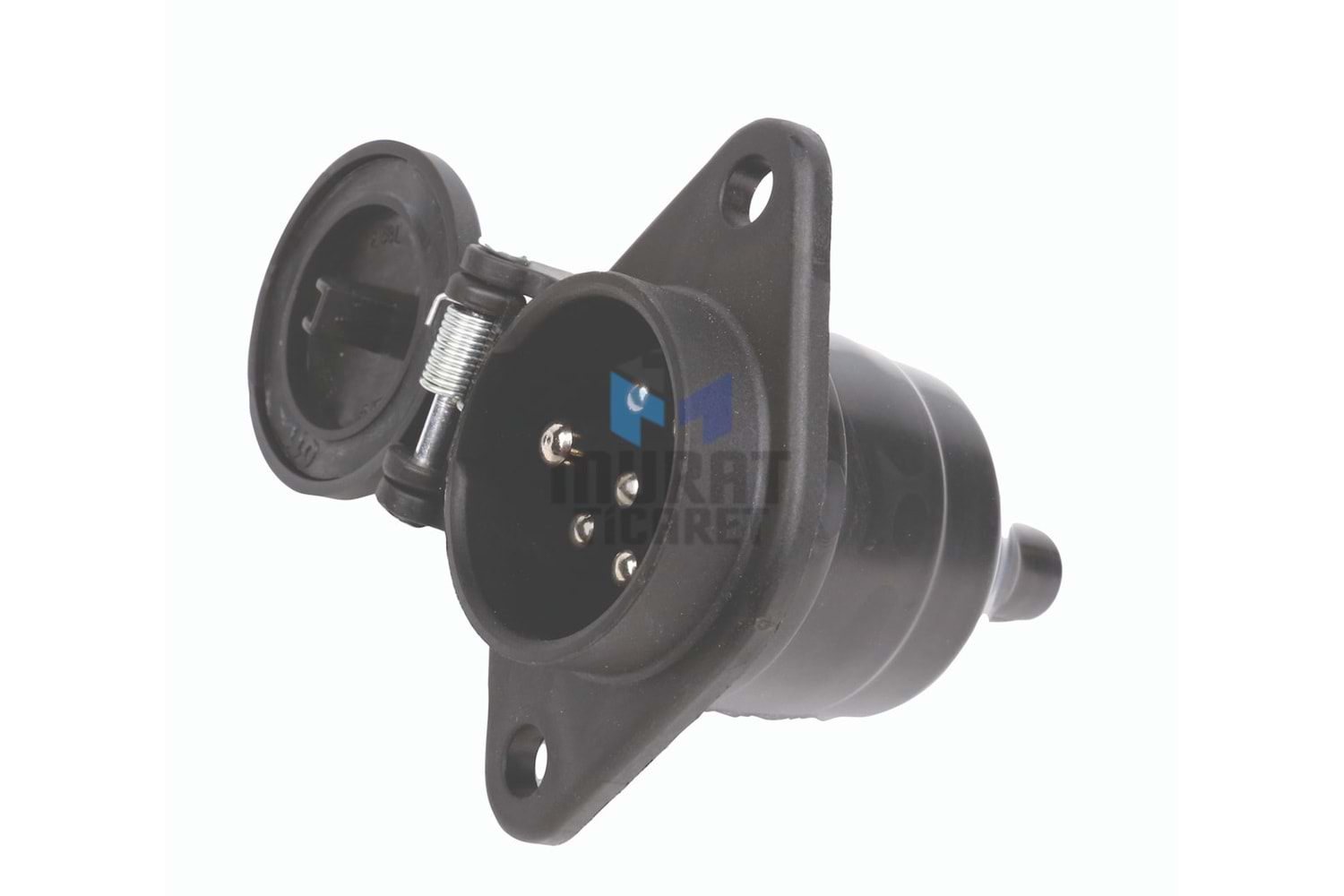 WOLFRAM 70202 N TİPİ SİYAH DORSE ELEKTRİK KABLOSU FİŞİ