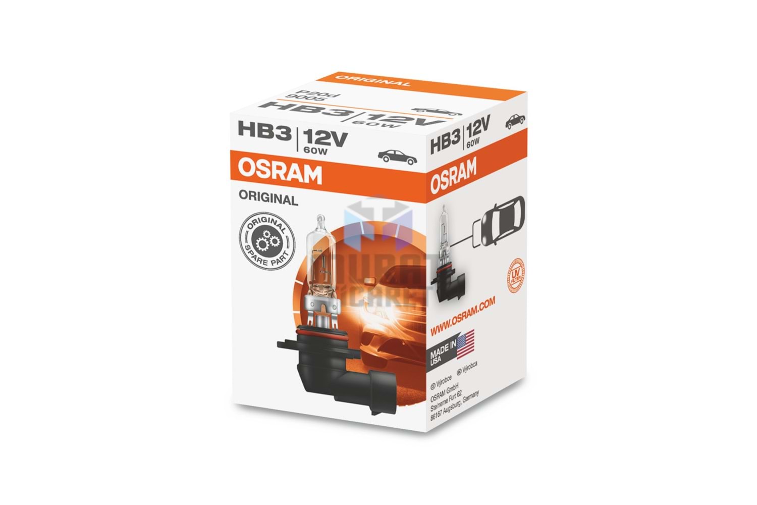 OSRAM 9005 FAR AMPULU HB3-12 Volt 60 Watt