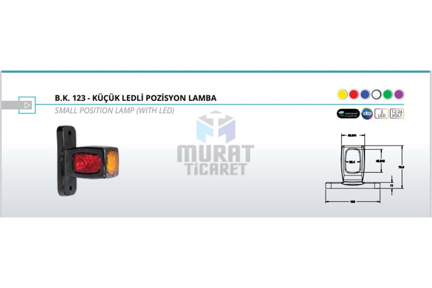 LUMEN BK123 TAKOZ LED LAMBA YENİ MODEL