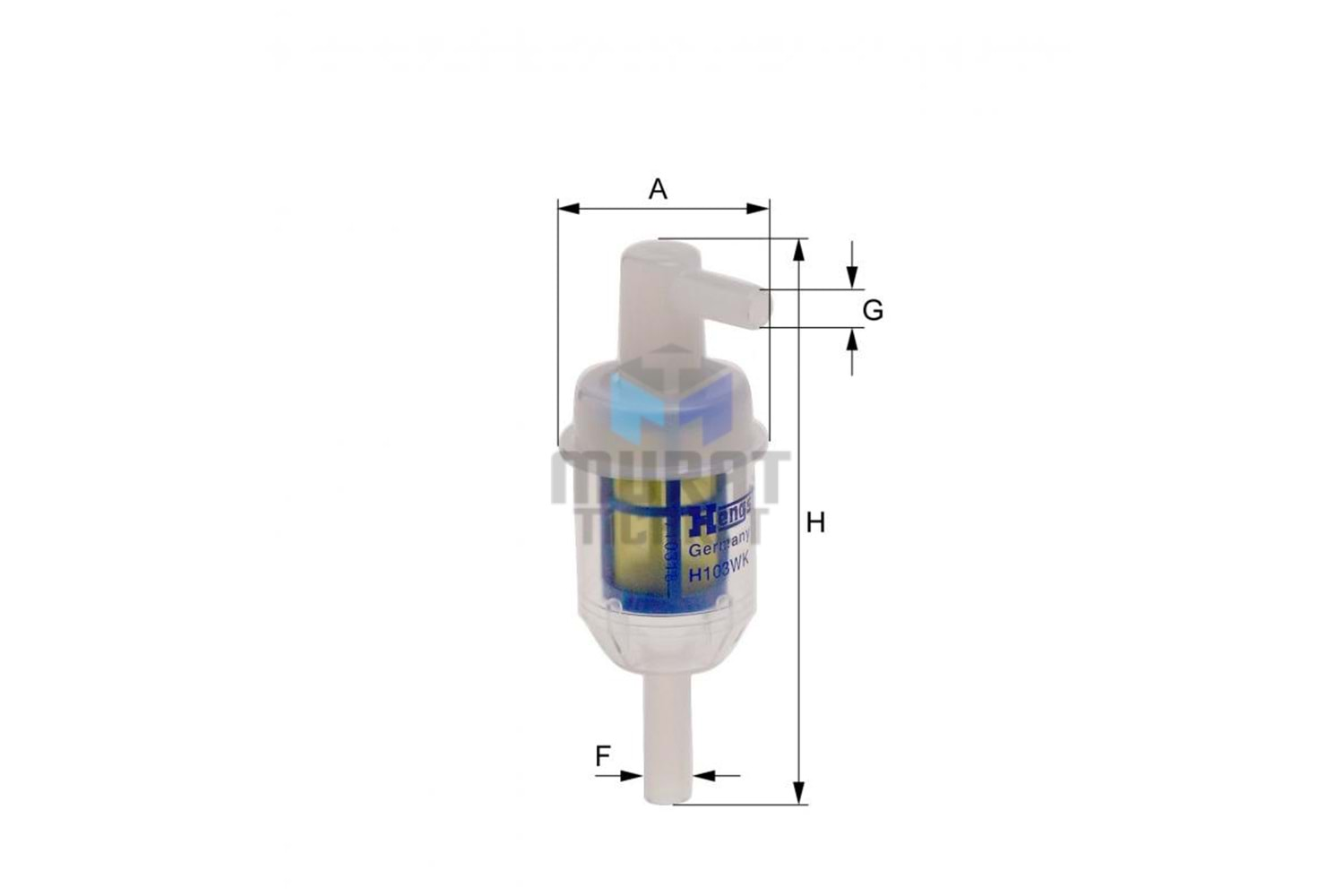 HENGST H103WK BENZİN FİLTRESİ SÜZGEÇLİ