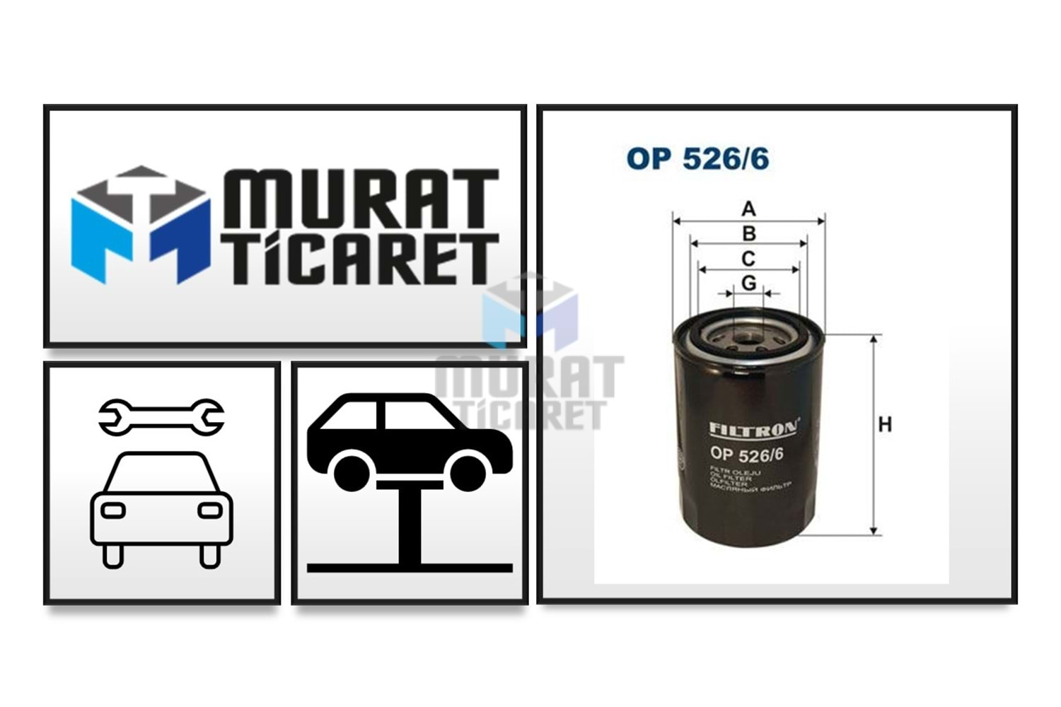 FİLTRON OP526/6 YAĞ FİLTRESİ VW PASSAT, AUDİ, SKODA 1.8 T, BENZİNLİ