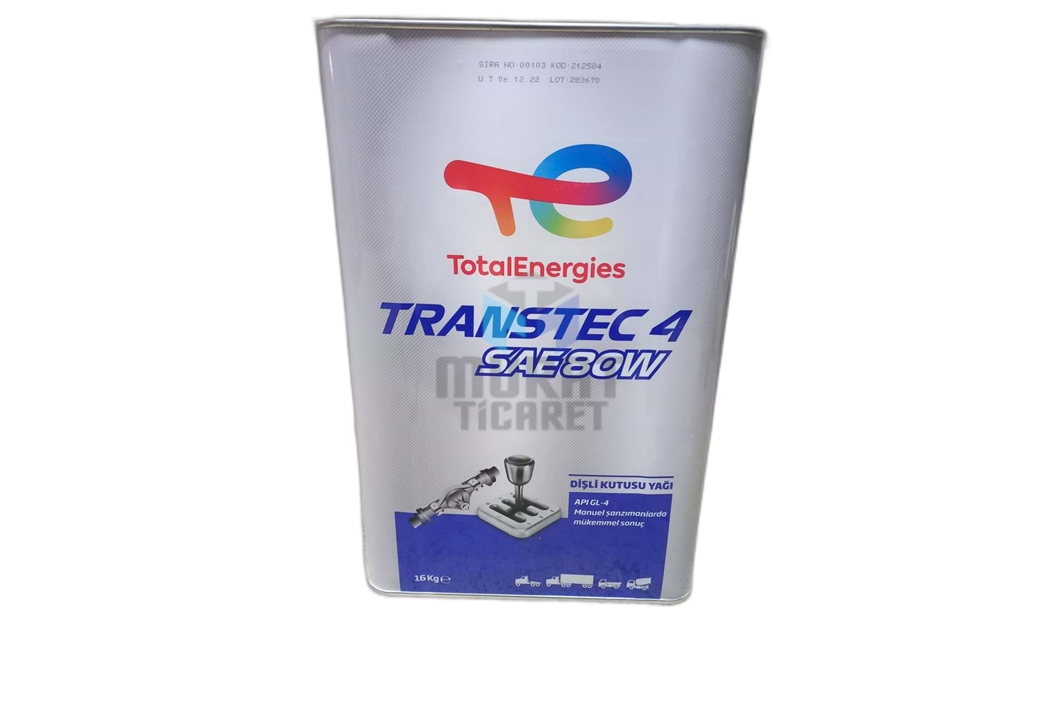 TOTAL TRANSTEC 4 SAE 80W 16 KG Şanzıman/Dişli yağı
