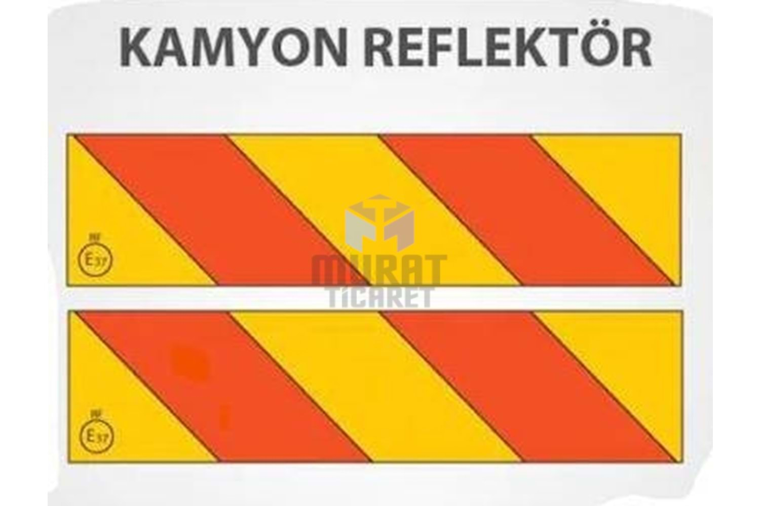 KAMYON ARKA İŞARET REFLEKTÖRÜ-TAKIM YAPIŞTIRMA (2ADET)