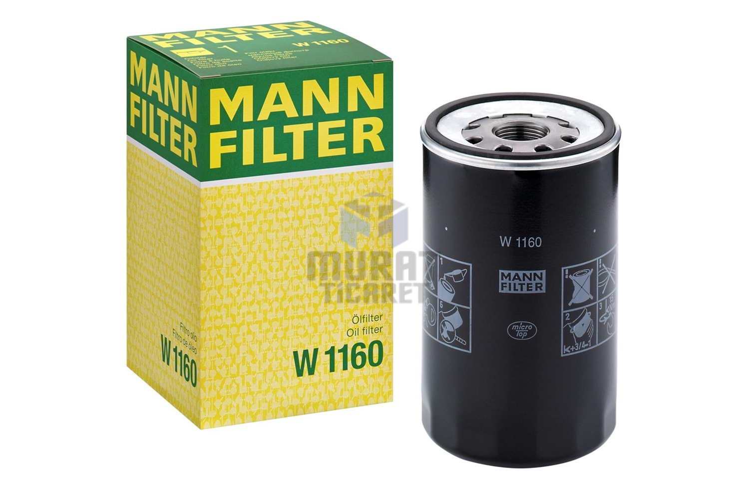 MANN FILTER W1160 YAĞ FİLTRESİ 230 270 MAN
