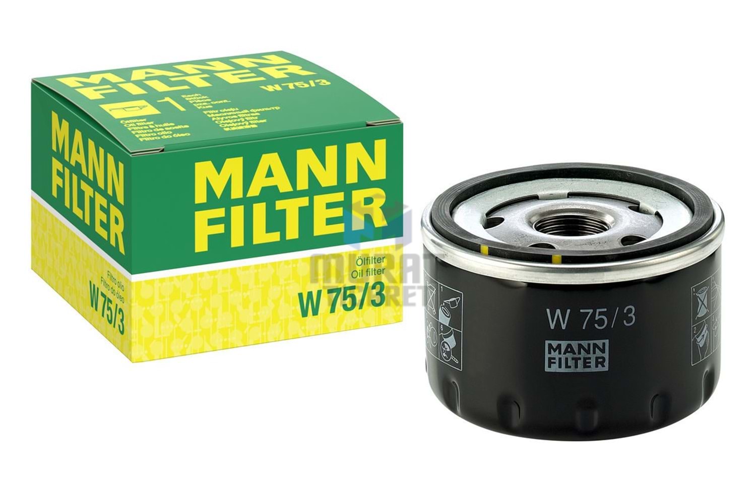 MANN FILTER W75/3 YAĞ FİLTRESİ (KUCUK) QASHQAI D 07>13 MICRA K12 D 03>10 NOTE D 06>12 GRAND VITARA 05>15 R9 R11 R19 R21 MEGANE I II III CLIO I II III KANGOO LAGUNA I II III LOGAN SANDERO DUSTER FLUENCE SCENIC 1.2 /1.4 / 1.5 DCI / 1.6 / 1.8 / 2.0