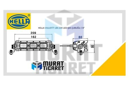 HELLA VALUEFİT LBX-220 LED IŞIK ÇUBUĞU / 8