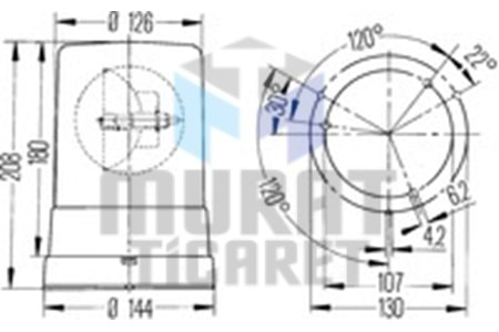 HELLA 2RL006295101 DÖNER LAMBA 12 VOLT