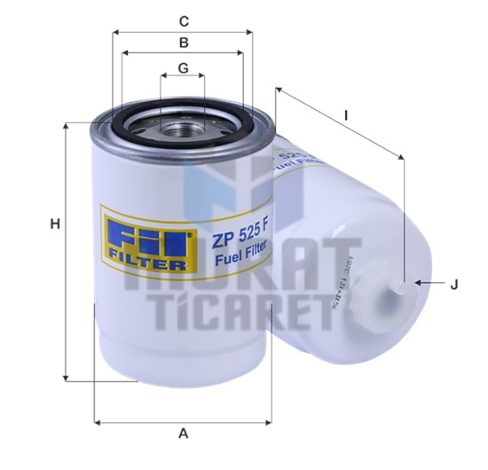FİL FİLTRE ZP525F YAKIT FİLTRESİ
