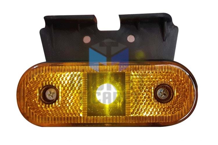 TIRSA 0110SK SİDE MARKER LED ASPÖCK TİP BRAKETLİ SARI OVAL 50CM TRAİLİGHT KLİCK