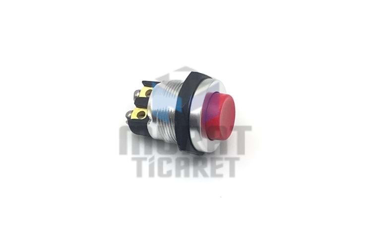 ENG 030201 MARŞ BUTONU METAL KIRMIZI