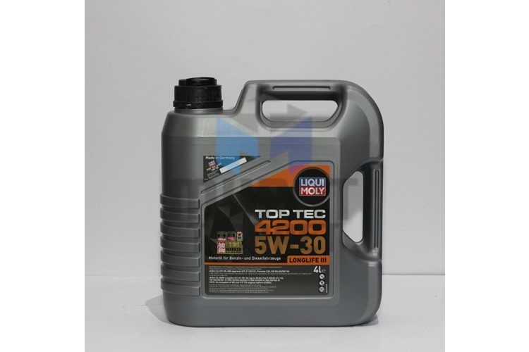 LİQUI MOLY 4200 TOPTEC 5W30 4LT TAM SENTETİK MOTOR YAĞI