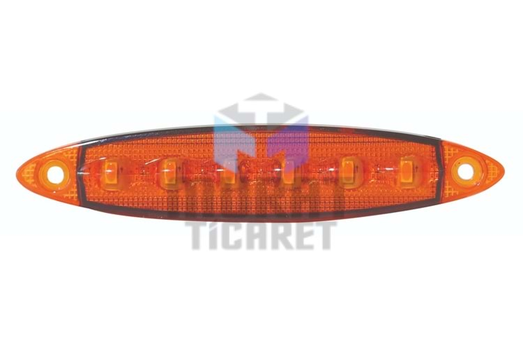 WOLFRAM 39030 Led Yan Pozisyon Lambası Amber Renk Parmak Led 12V 3W E9-R10 Belgeli