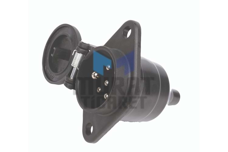 WOLFRAM 70202 N TİPİ SİYAH DORSE ELEKTRİK KABLOSU FİŞİ