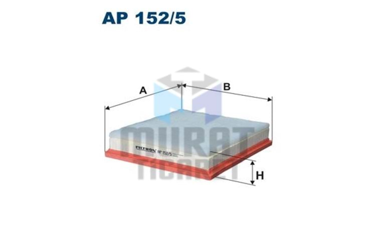 FİLTRON AP152/5 HAVA FİLTRESİ İNSİGNİA A 1.4 / 1.6 / 2.0 / 2.8 V6 A14NET B16DTH B20DTH A28NET 09>17