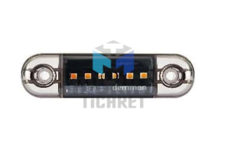 DEMMON DM80011YF 6 LEDLİ SARI AMBER KAYAR LEDLİ PARMAK LED KABLOLU