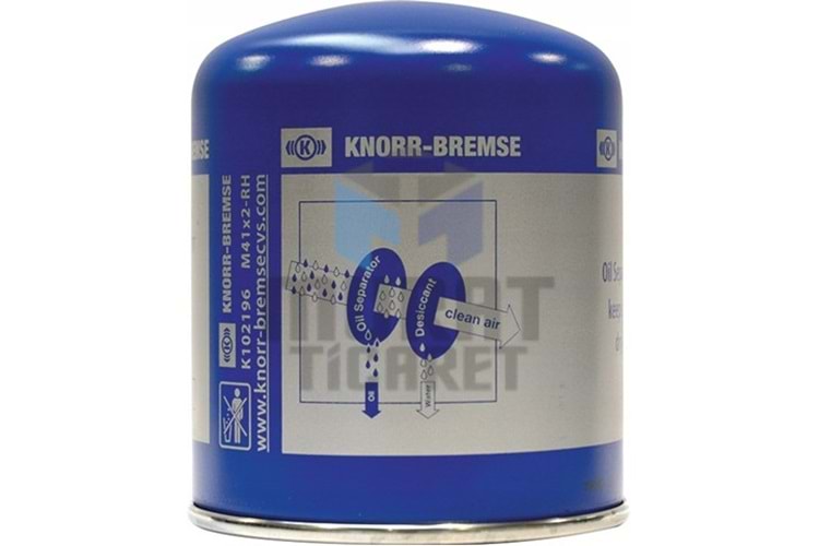 Knorr Bremse K163455 Hava Kurutucu Filtre Euro 6 AROCS,ACTROS (M41x2, Yeni Versiyon)