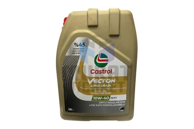 Castrol Vecton 10W-40 E8/E11 - 20 Lt Motor Yağı 17,5kg (Eski İsmi:E6/E9)