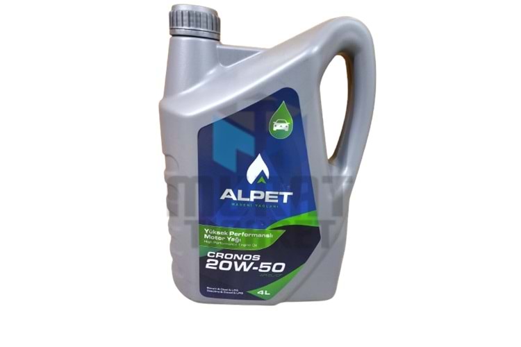 ALPET CRONOS 20W50 YÜKSEK PERFORMANSLI MOTOR YAĞI 4LT
