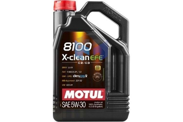 MOTUL 8100 X-CLEAN EFE 5W30 MOTOR YAĞI 4LT