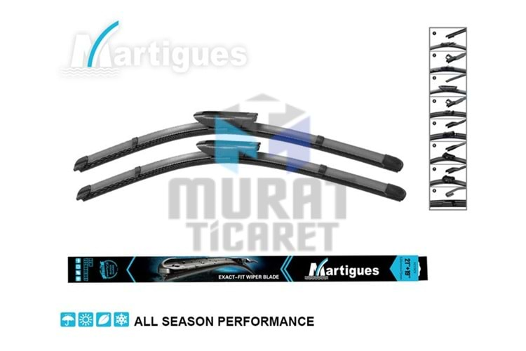 MARTİGUES S2416B3 SİLECEK SÜPÜRGESİ MUZ CLIO III MEGANE III FLUENCE 600+400MM