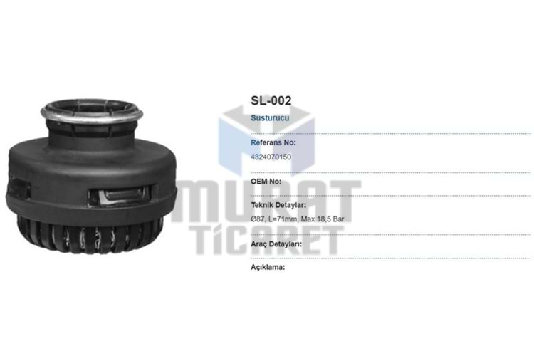 MAY SL-002 SES KESİCİ FİLTRE SEKMANLI TİP MERCEDES,DAF ,İVECO,RENOULT