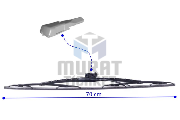 SİLBAK SS37TAF1NK AROCS, ACTROS SİLECEK SÜPÜRGESİ 700MM SU FİSKİYELİ